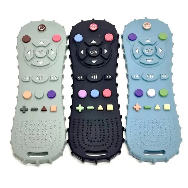 Top-Rated Baby Teether - Food Grade Silicone Remote Control Design, BPA-Free Sensory Teething Toy for Bebes, Educational Toddler Toy